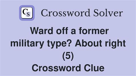 ward off crossword clue 5 letters|More.